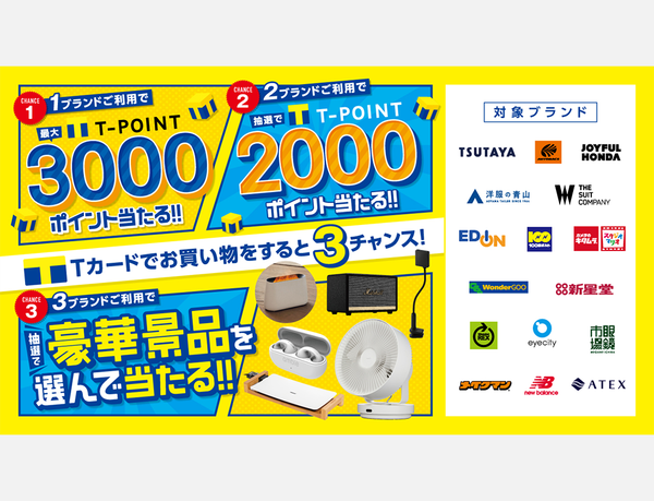 「専門店合同3チャンスキャンペーン 2022年秋冬」がスタート